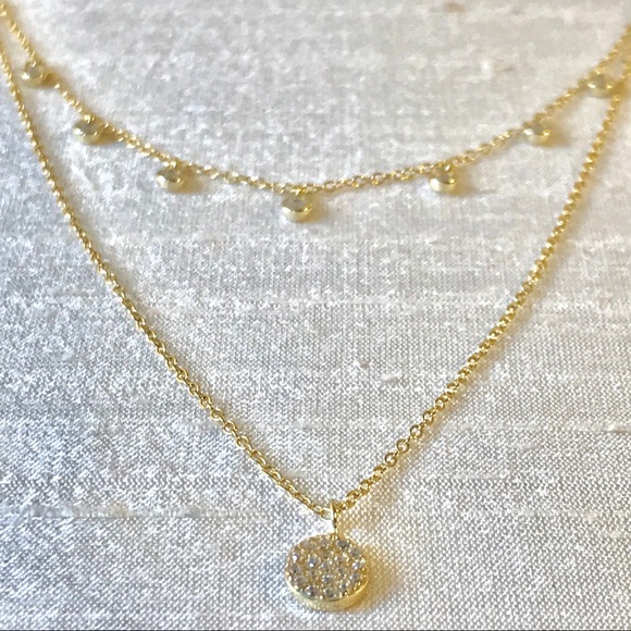 Blue Mandala Jewelry - ✨Micro Pave Layered Neclace✨